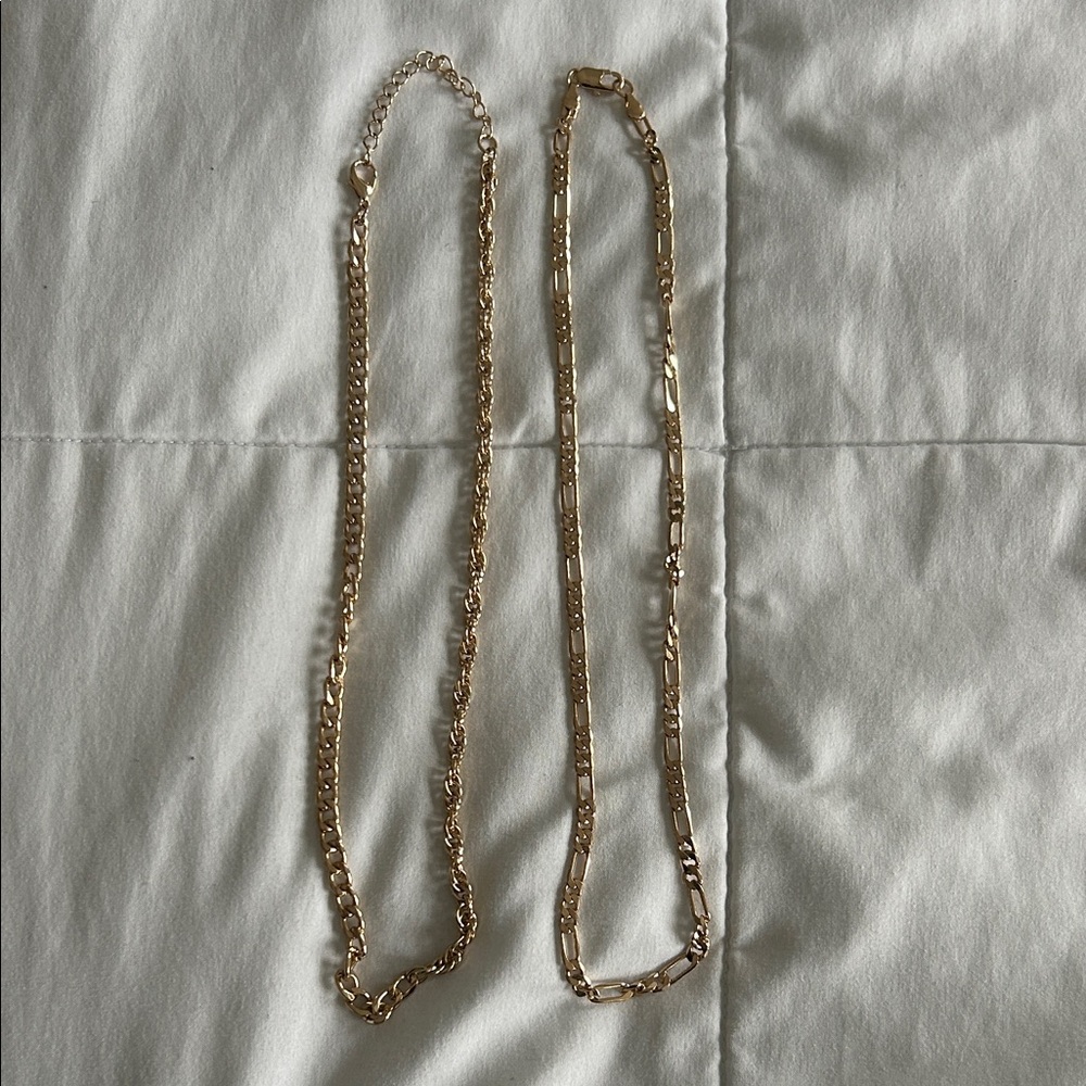 Elegant Gold Chain Necklace Set